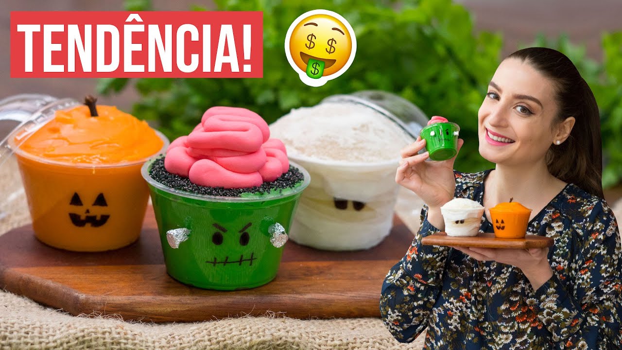 COPO DA FELICIDADE de Halloween (Faça e Venda no Dia das Bruxas) - Cozinha do Bom Gosto - Gabi Rossi