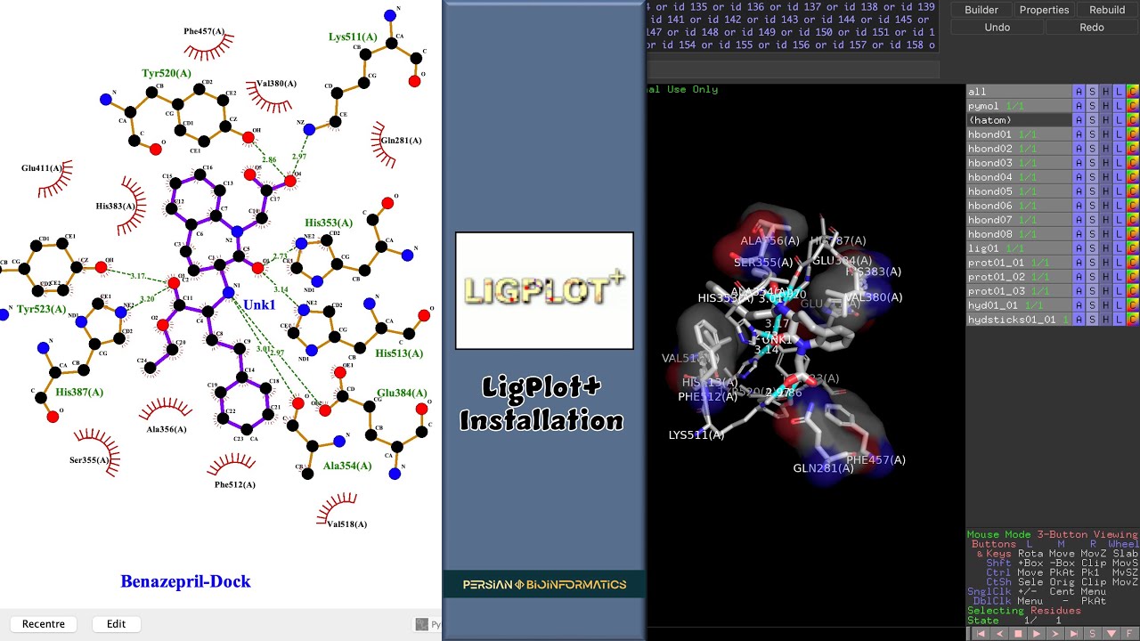 آموزش نصب LigPlot