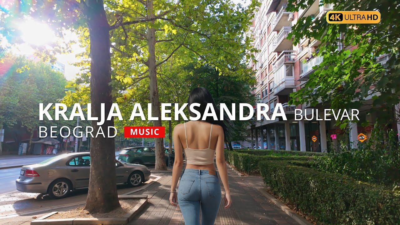 Serbia | Belgrade | Kralja Aleksandra Bulevar | Walking Tour | 4K | Music #travel #music