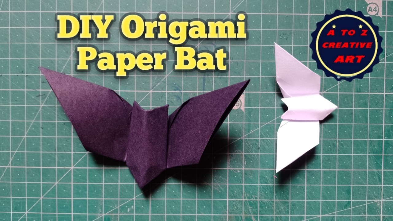 How To Make Paper Origami Bat 🦇 Paper Bat Making Step By Step 🦇 Origami Paper Craft Tutorial
