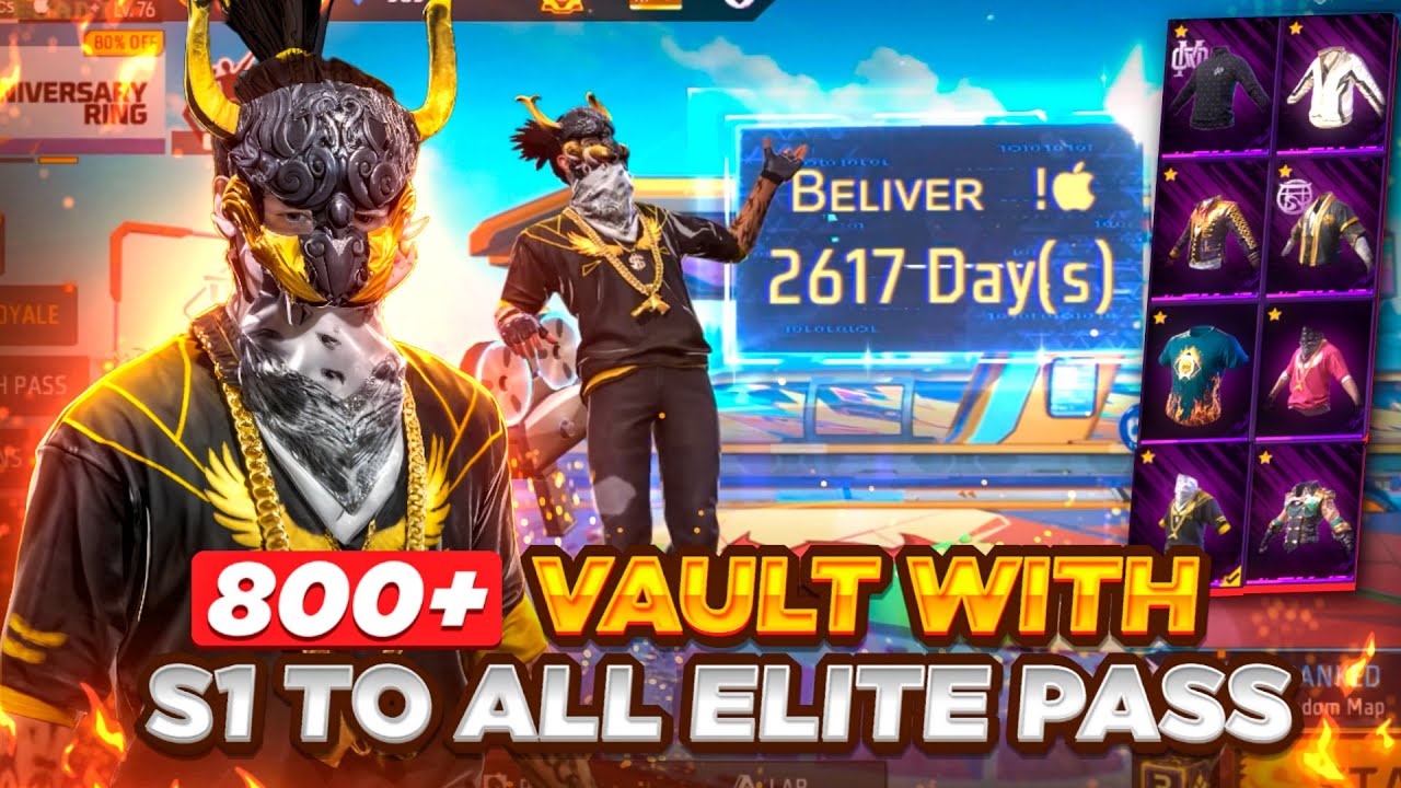 800+ T-shirts India’s Rarest ID With Season One To All Elite Pass - Free Fire | MYT