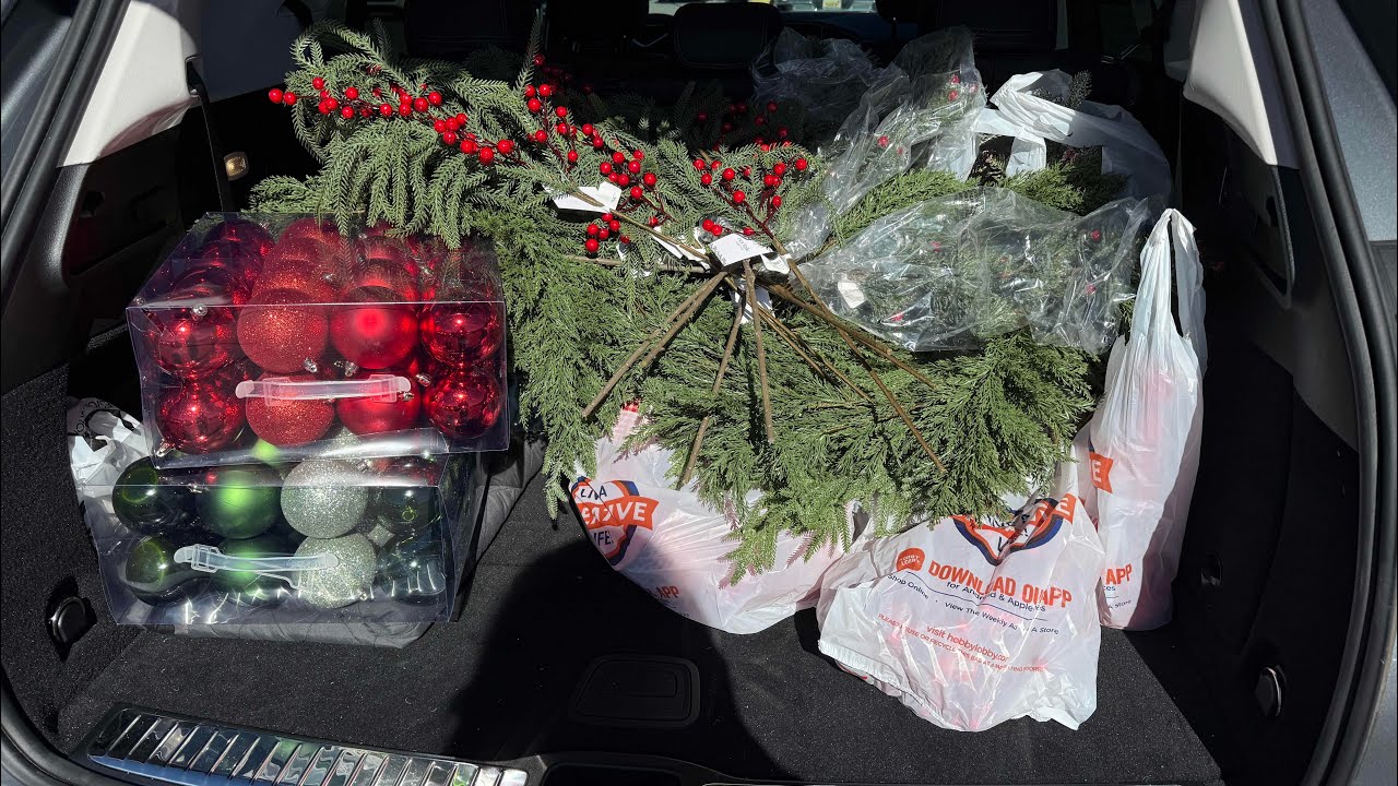 Готовимся к Рождеству! Планы покупок, транспортировки и украшения в Hobby Lobby