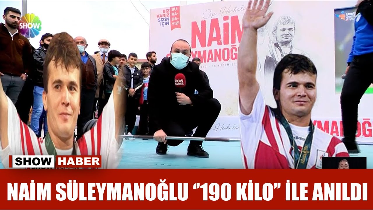 Naim Süleymanoğlu ''190 kilo'' ile anıldı