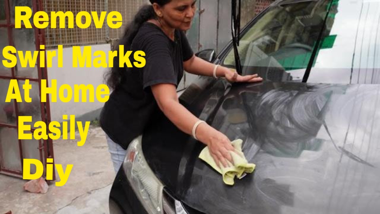 How To Remove Swirl Marks From Your Car At Home DIY #cardetailing #carpolish #scratchremoval