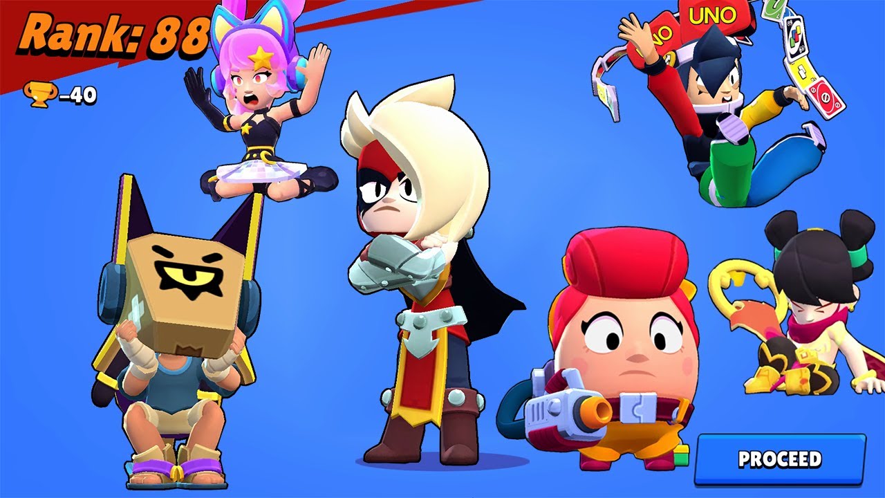 All 91 Brawlers + All Skins Losing Animations | Finx & Lumi