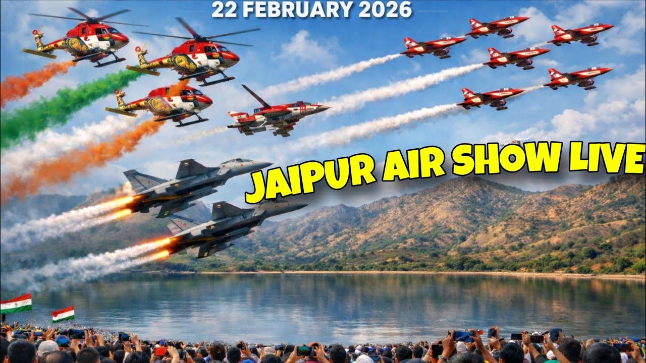 JAIPUR AIR SHOW 2026 LIVE TODAY | 22 FEBRUARY AIR SHOW JAIPUR | INDIAN AIR FORCE SHOW LIVE