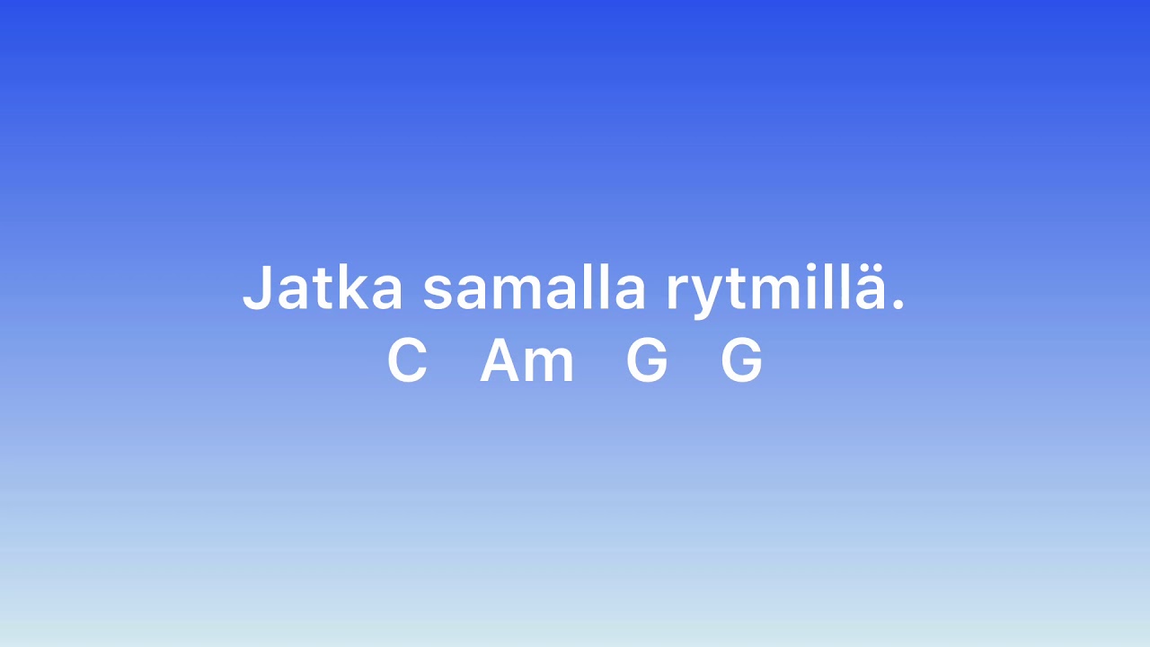 Puhu äänellä jonka kuulen (Happoradio) play along -soita mukana ukulele/ kitara