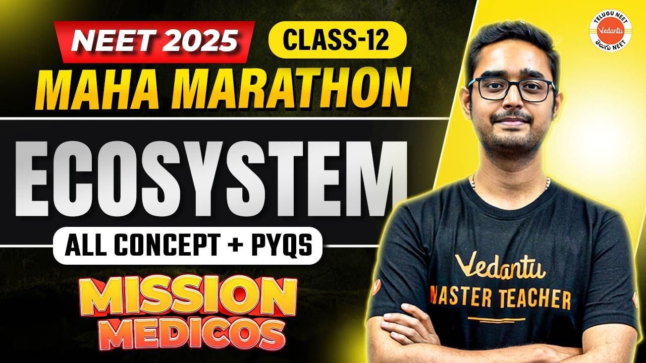 ECOSYSTEM in ONE SHOT | Class 12 Biology | NEET 2025 | Complete Concept + PYQs | Ajay Sir