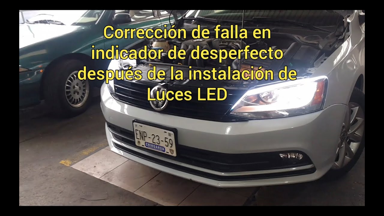 VW Jetta prende indicador de desperfecto en luces después de la instalación de luces LED