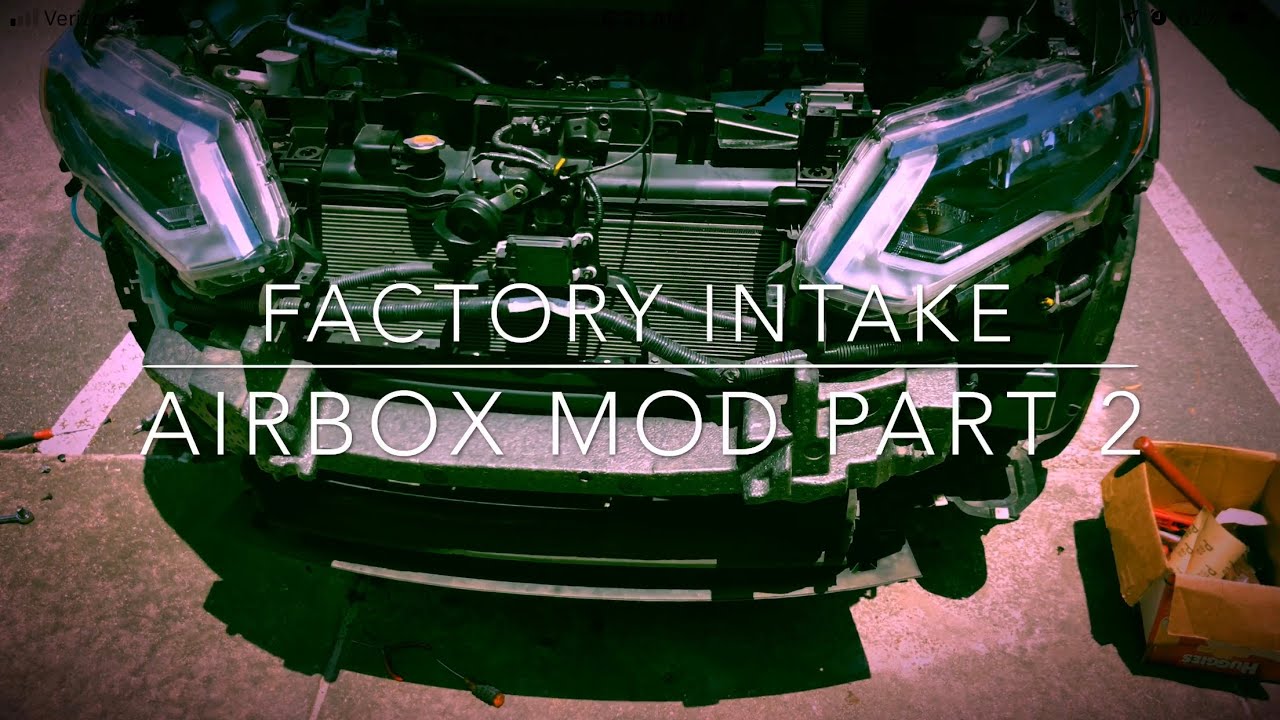 2017 Nissan Rogue Factory AIRBOX/INTAKE  MOD!!!! Part 2