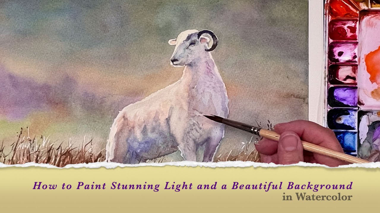 How to Paint Stunning Light and a Beautiful Background Wash in Watercolor