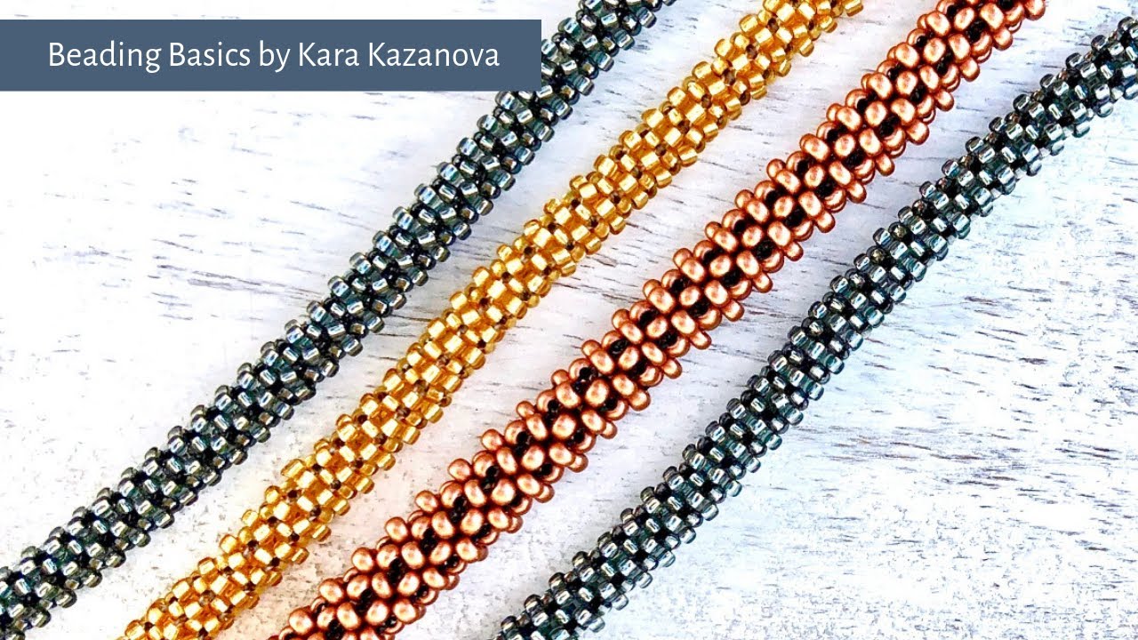 Beading Basics | How to do Prismatic Right Angle Weave FASTER