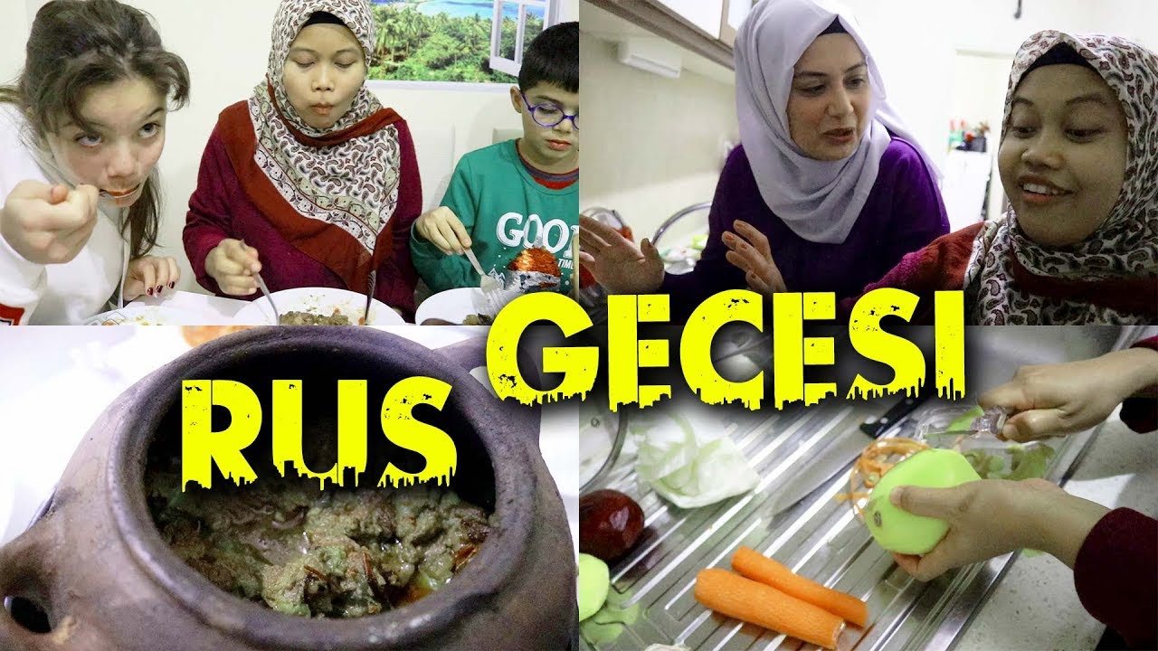 KAYNANAMA RUS USULÜ AKŞAM YEMEĞİ HAZIRLADIM!!! (NE TEPKİ VERDİ? BORŞ ÇORBASI)