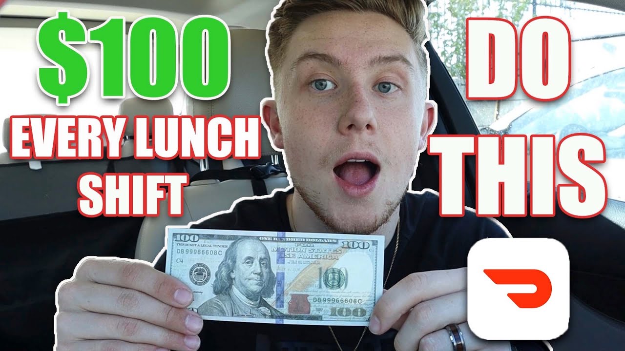 Make $100 Every Doordash Lunch Shift