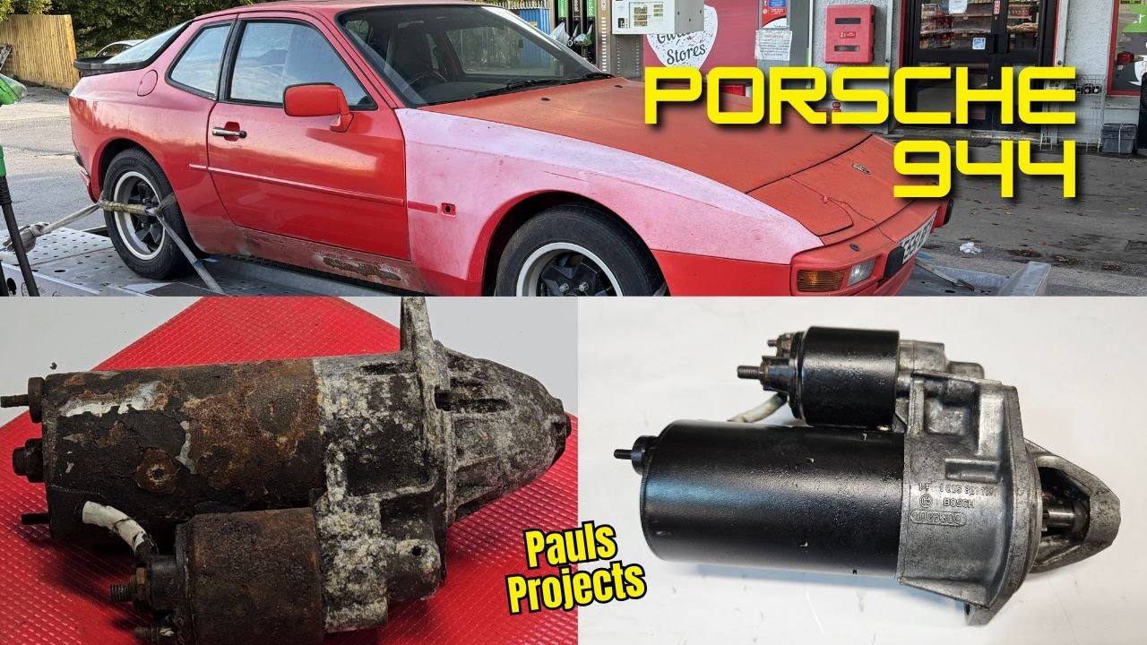 Ремонт стартера Porsche 944 / Восстановление и освобождение заклинивших и заклинивших тормозных с...