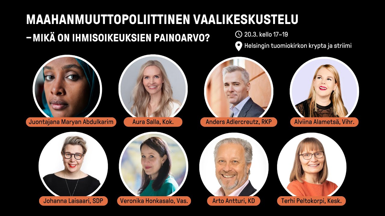 Maahanmuuttopoliittinen vaalikeskustelu – Mikä on ihmisoikeuksien painoarvo?