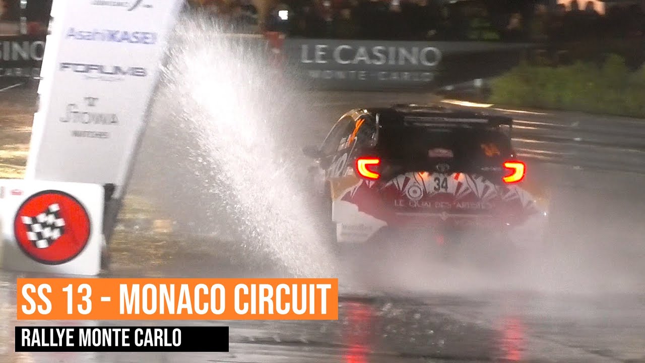 Rallye Monte Carlo 2026 - SS13 Monaco Circuit - Show & Mistakes