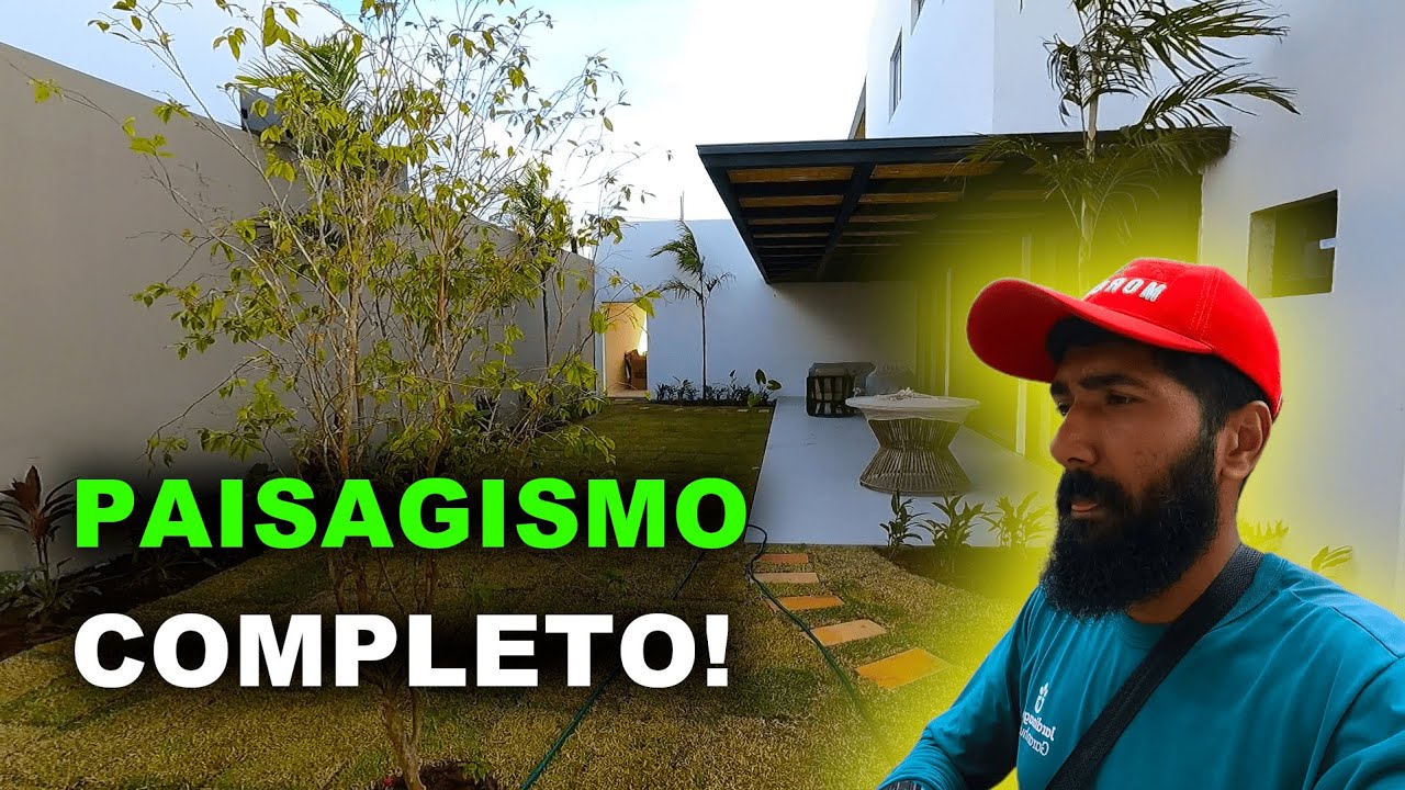 Finalizei esse PAISAGISMO (+Dicas como plantar grama)