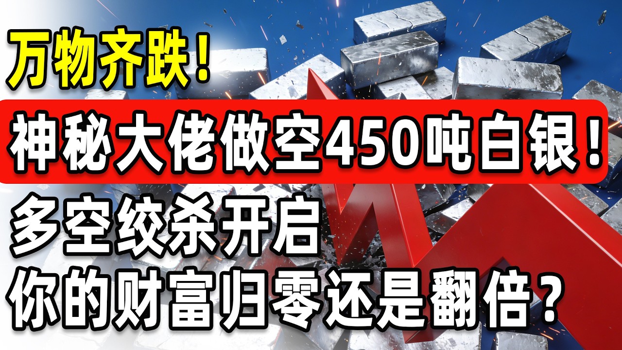 神秘富豪砸盘vs全球实物枯竭！COMEX交割单满天飞！这一次不是回调，是属于这一代人最大的财富重分配！