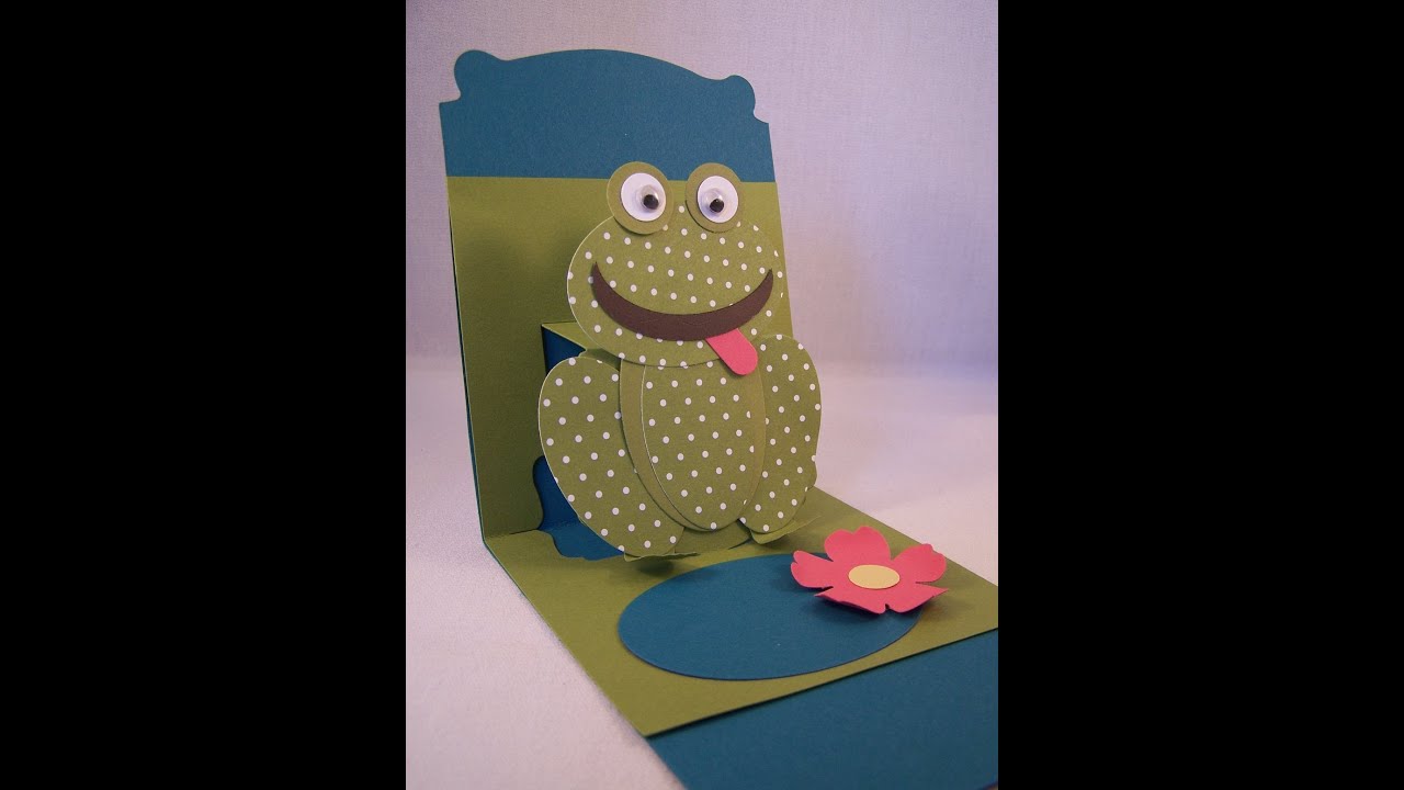 Punch Art Frog & Pop Up Card