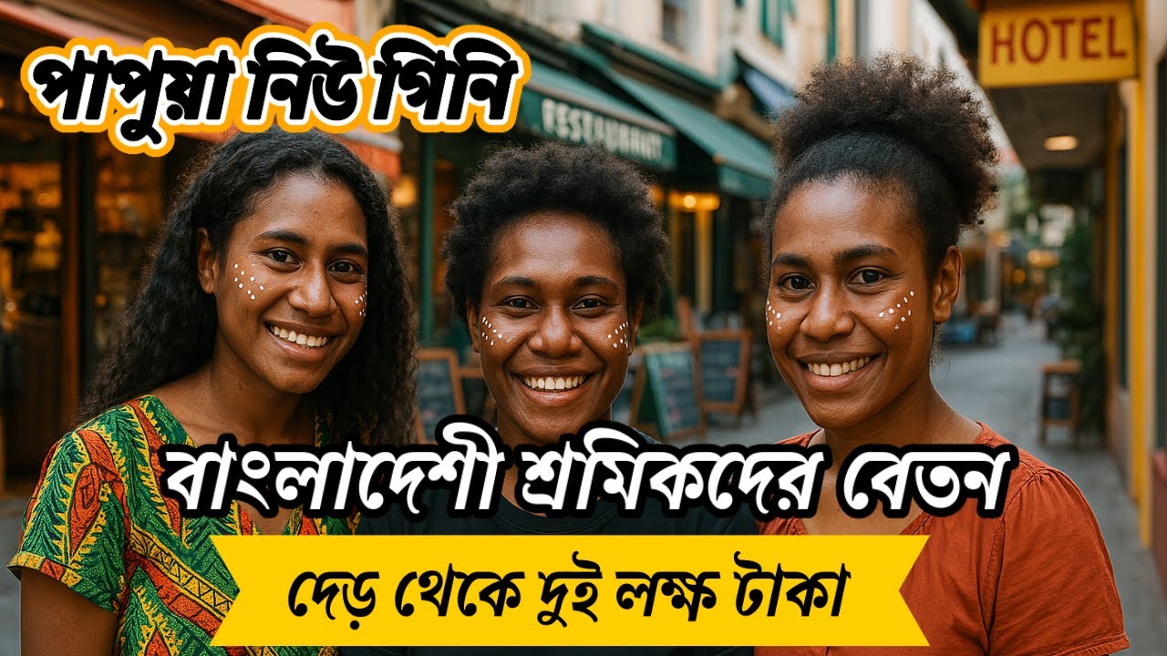 পাপুয়া নিউ গিনি দেশে দেড় থেকে দুই লক্ষ টাকা বেতন পাওয়ার সহজ উপায়