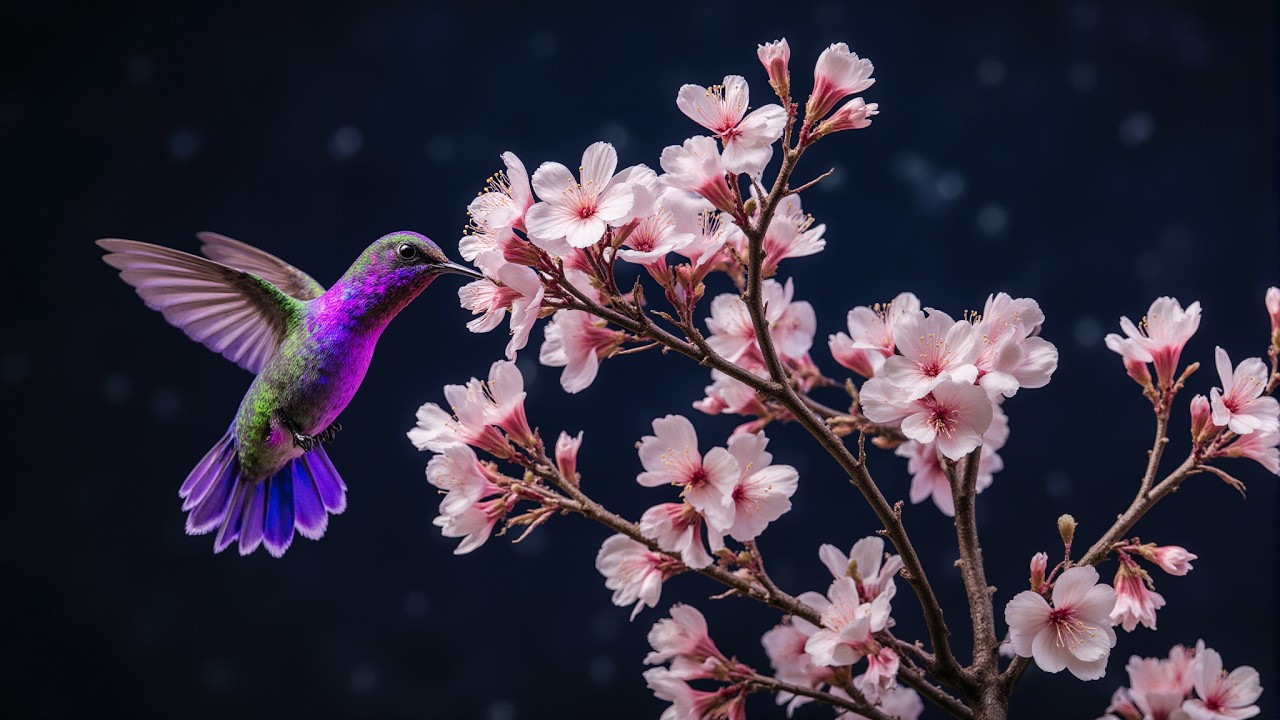 ✨ Japanese Sakura Night 🌸 Relaxing Music with Birds & Water for Deep Sleep