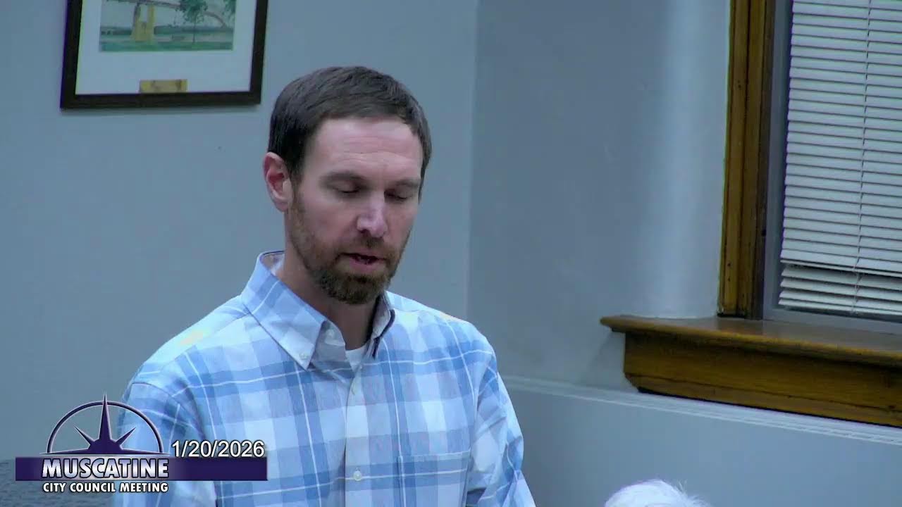 January 20th, 2026, - Muscatine City Council Regular Meeting