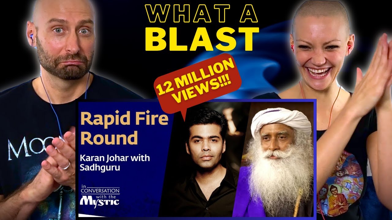 SO GOOD 🤩💥 RAPID FIRE ROUND | Sadhguru REACTION | Sadhguru Karan Johar Reaction Mystic Interview