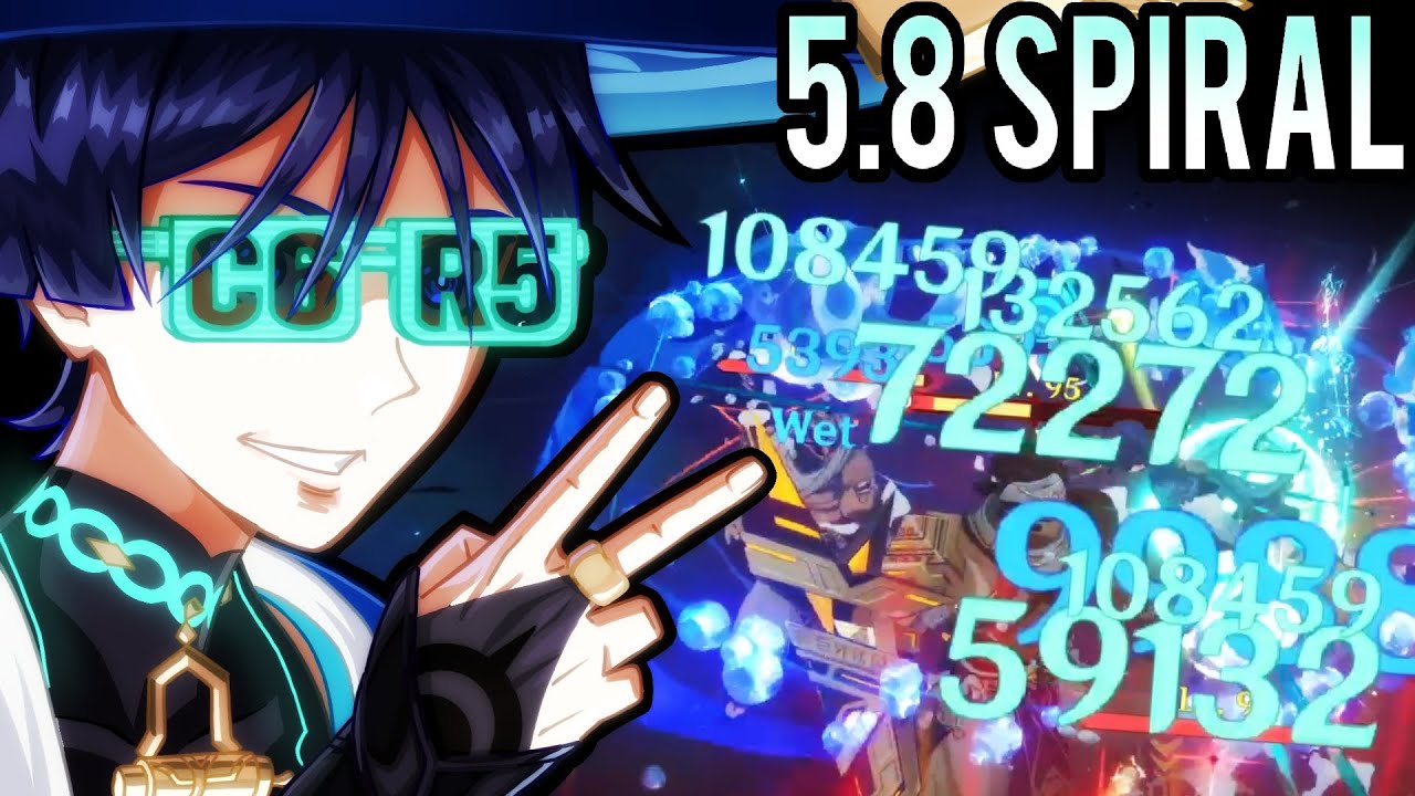C6 R5 Wanderer 5.8 Spiral Abyss Speedrun [Genshin Impact]