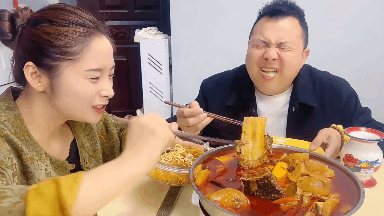 My selfish husband cooks a big meal but won't let me eat it, so let him try the taste of wasabi!