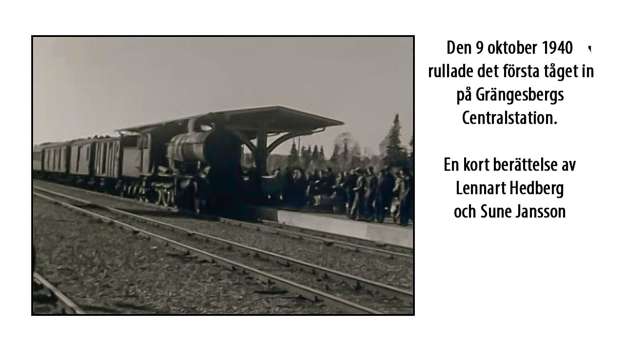 Den 9 oktober 1940 rullade det första tåget in på Grängesbergs Centralstation.