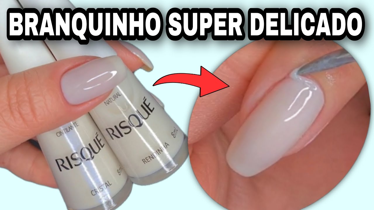 ESMALTAÇÃO USANDO O CRISTAL E RENDINHA DA RISQUÉ