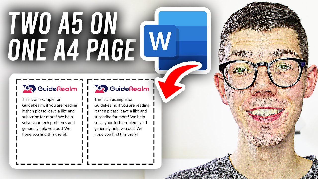 How To Print Two A5 Pages On One A4 Page In Word - Full Guide