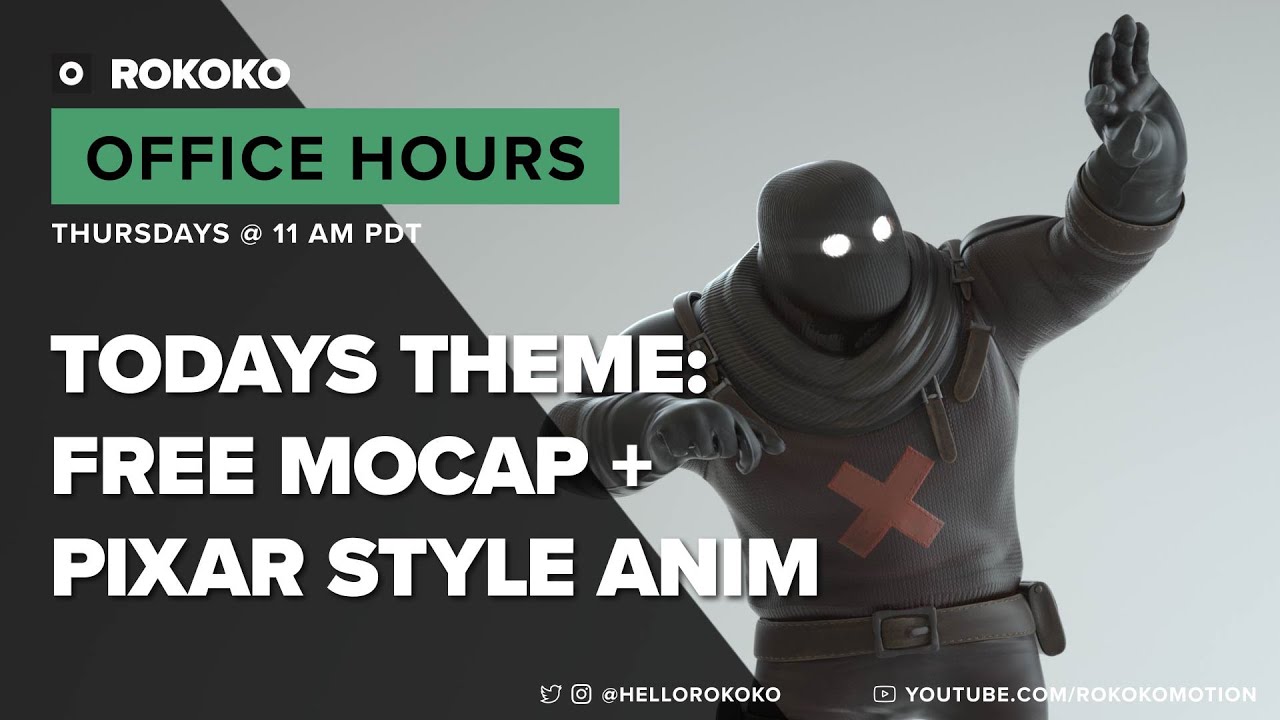 Rokoko Office Hours - Free Mocap + Maya Butterworth Filter!