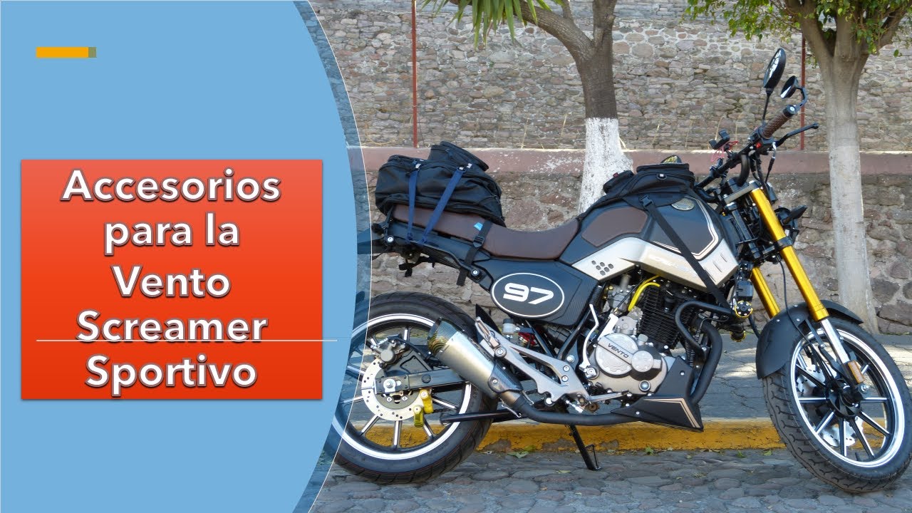 Probando Bolsas Kampak para Tanque, almacenamiento extra para la moto Vento Screamer Sportivo.