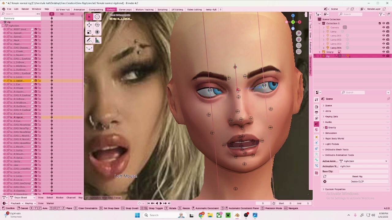 how to make poses for The Sims 4 (Blender 4.0+) (chaotic edition)