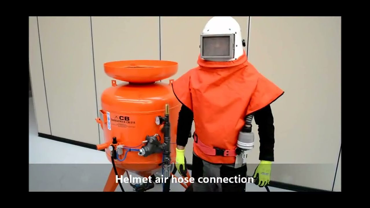 Start-up of sandblasting machine