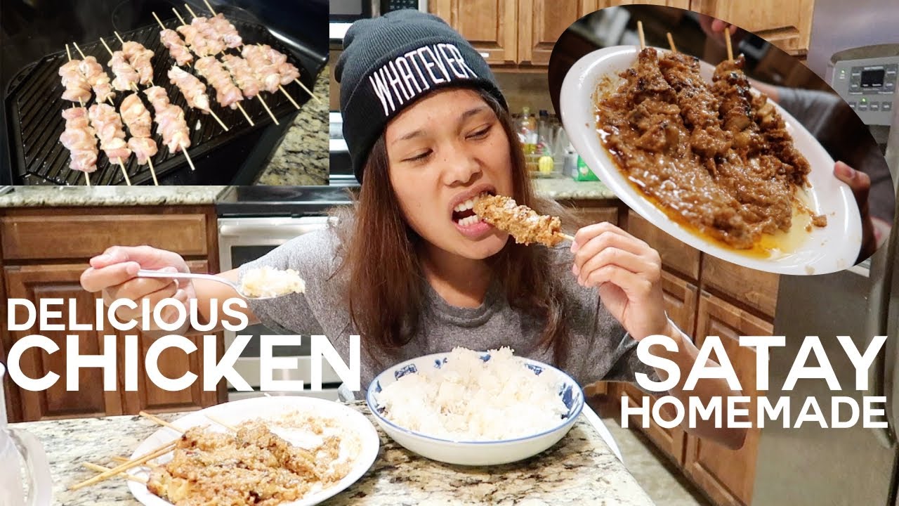 [ENG-SUB] MUKBANG SATE AYAM UENAAAKKK | CARA MASAK [HOW TO COOK] SIMPLE EASY AND DELICIOUS
