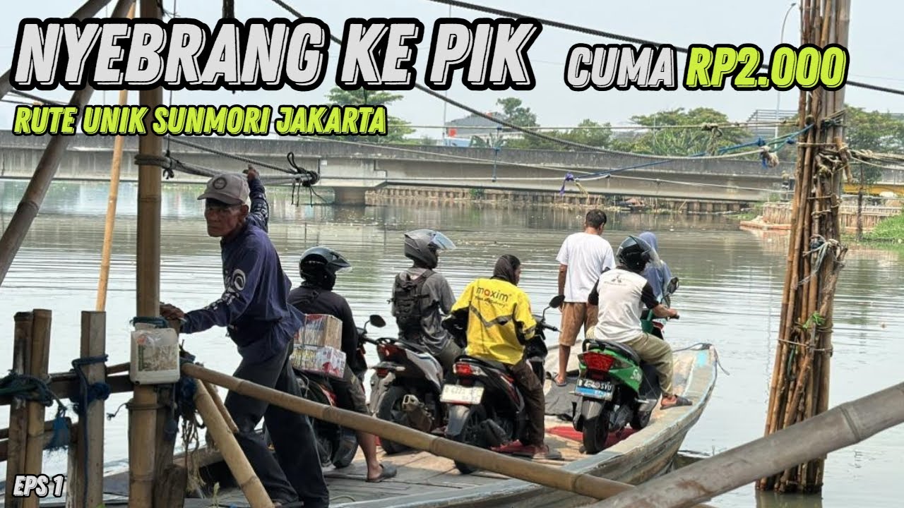 TRANSPORTASI UNIK DI JAKARTA! Sunmori ke Pantai Indah Kapuk Jalur Air! #sunmori #pantaiindahkapuk