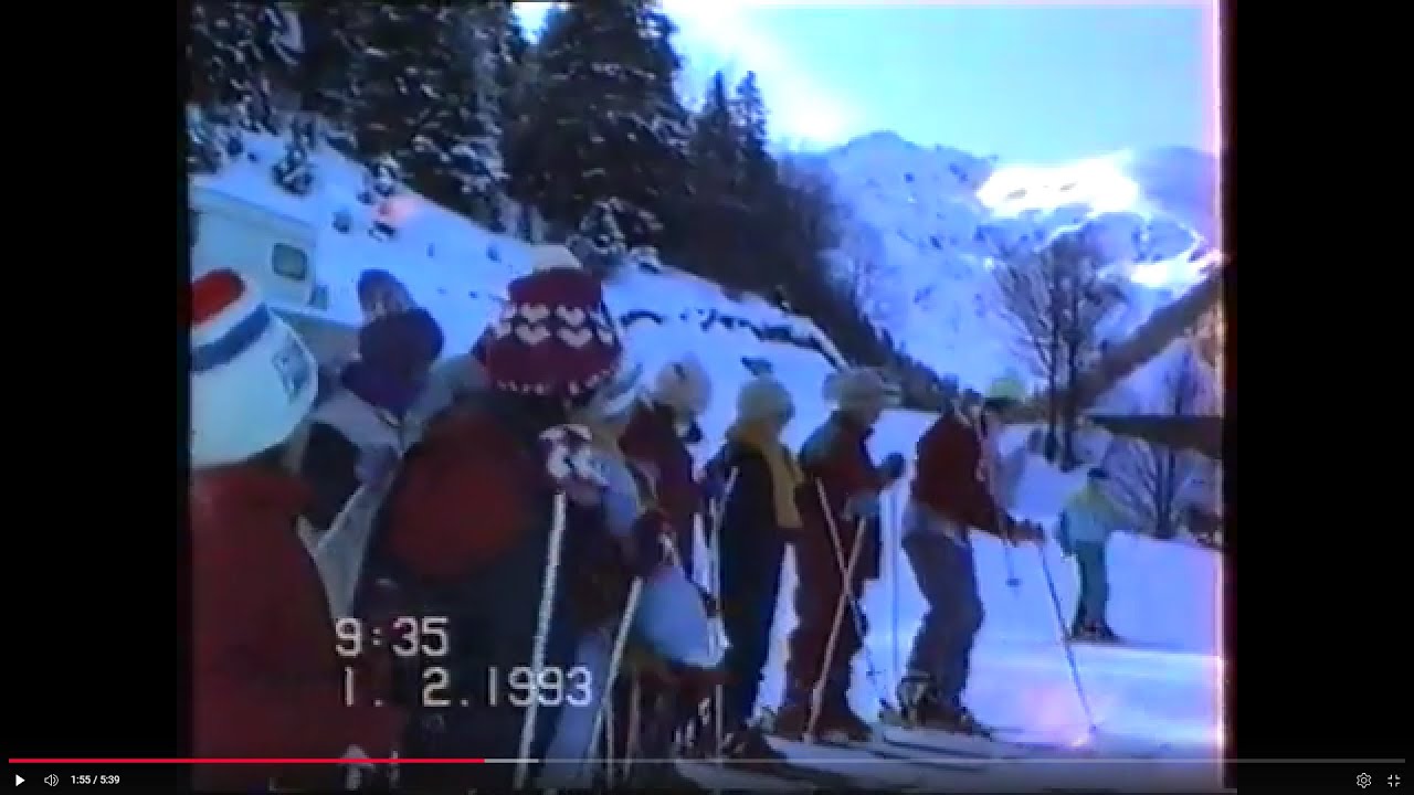 Brezovica shkurt 1993 te Shtepia e Gurit, Agron Veseli meson femijet me ski