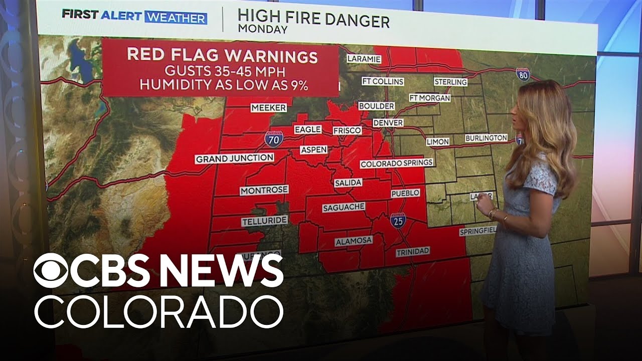 High fire danger across Colorado with warm, windy and dry conditions