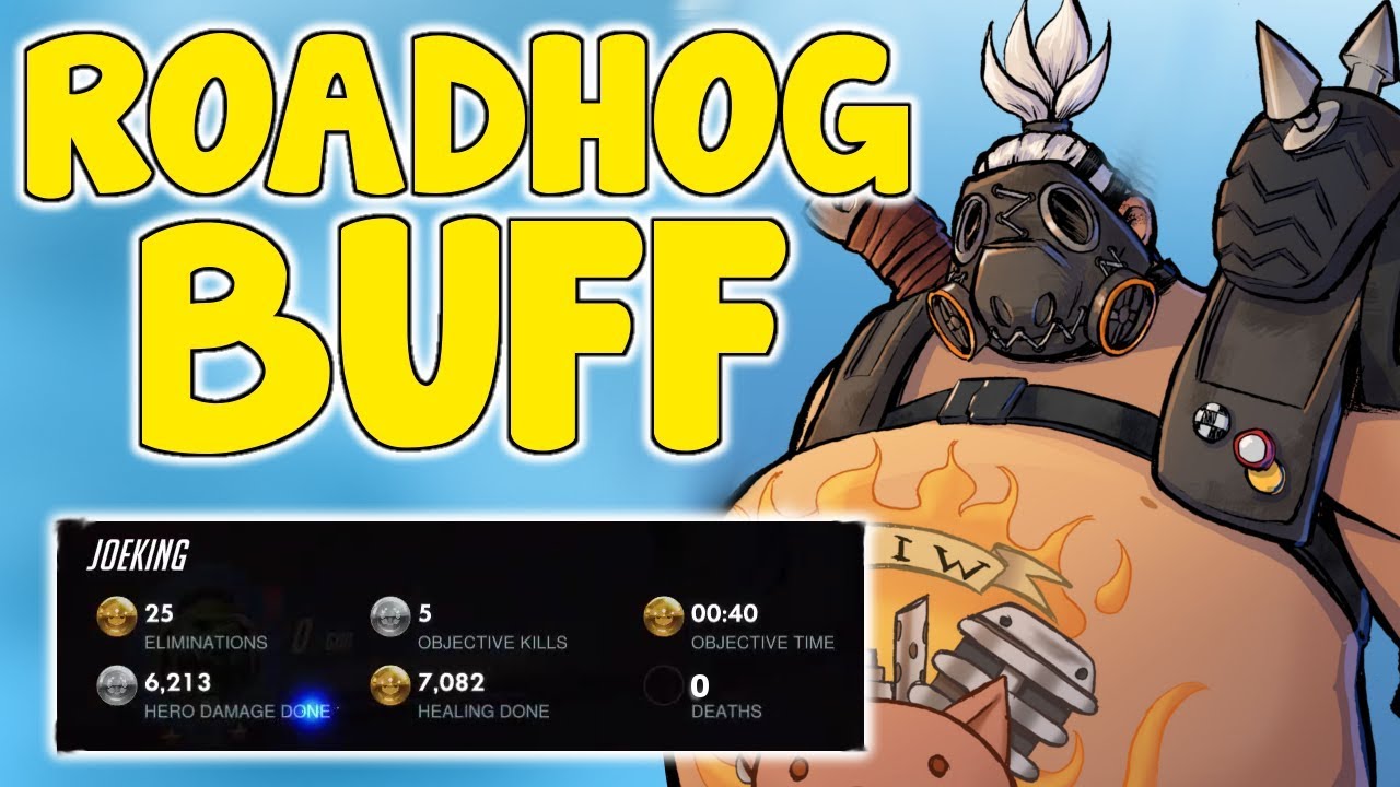 NEW ROADHOG BUFF MAKES HIM UNKILLABLE | ROADHOG BUFF OP OR GARBAGE? - SEASON 5 GAMEPLAY - Overwatch