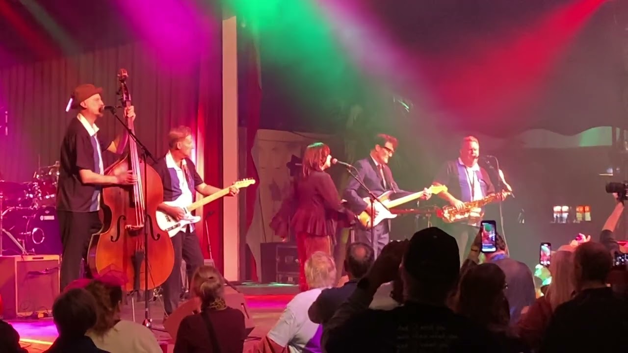 John Mueller as Buddy Holly Sherry Holley sings during the Surf Ballroom Winter Dance Party 2/2/26
