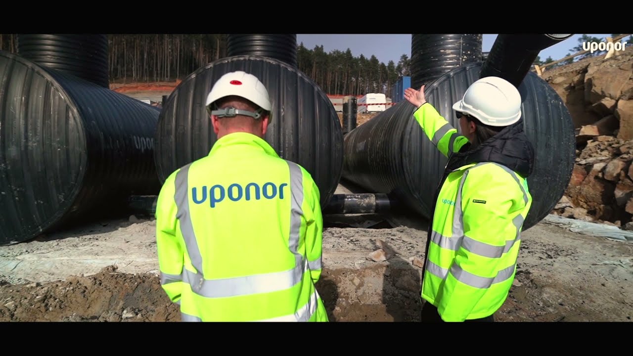 Budowa drogi S1 obejście Węgierskiej Górki – zbiorniki retencyjne Uponor Infra na teren górski