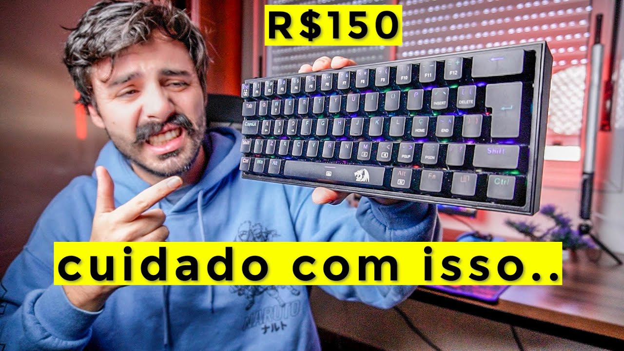 Teclado REDRAGON vale a pena? Comprei e Testei! - Redragon Fizz RGB