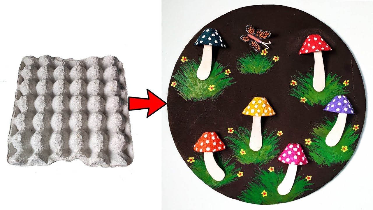 Egg Carton Crafts | Best Out of Waste Craft Ideas | DIY | Amazing Home Decor With Egg Carton Tray