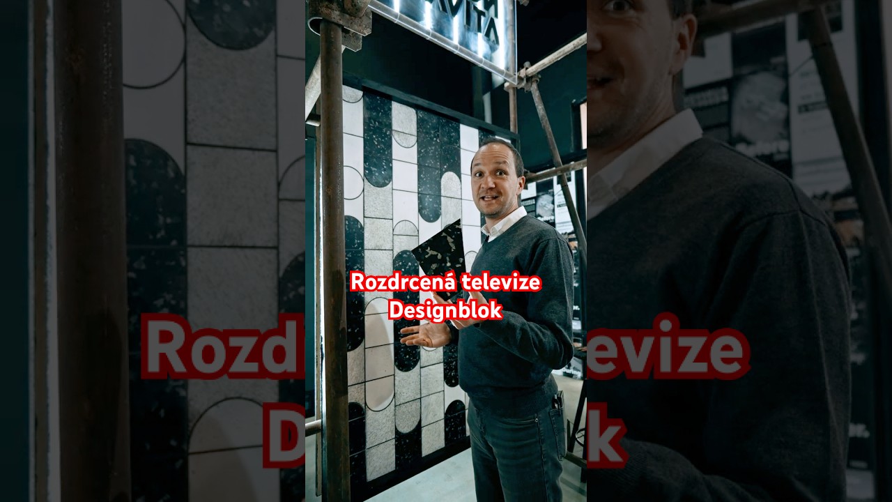 Recyklovan&aacute; televize na Designblok 2025