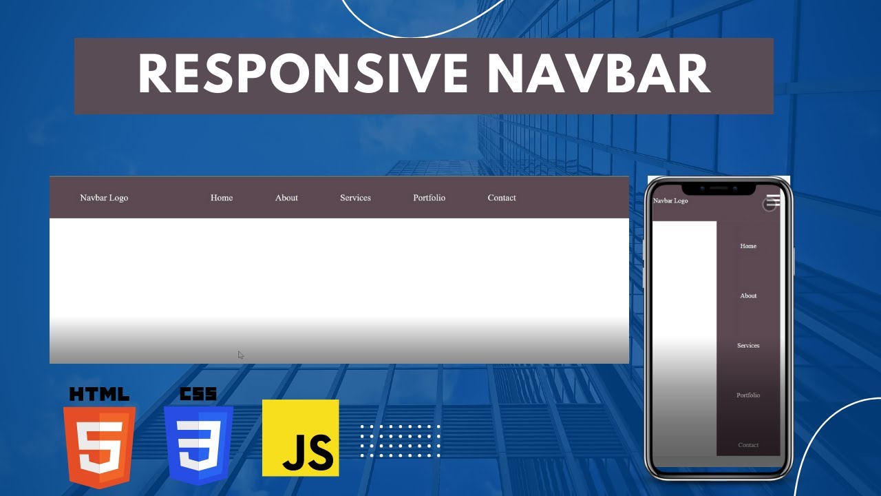 Complete Responsive Navbar Tutorial using HTML,CSS & JAVASCRIPT 2022 🔥 | header navbar tutorial