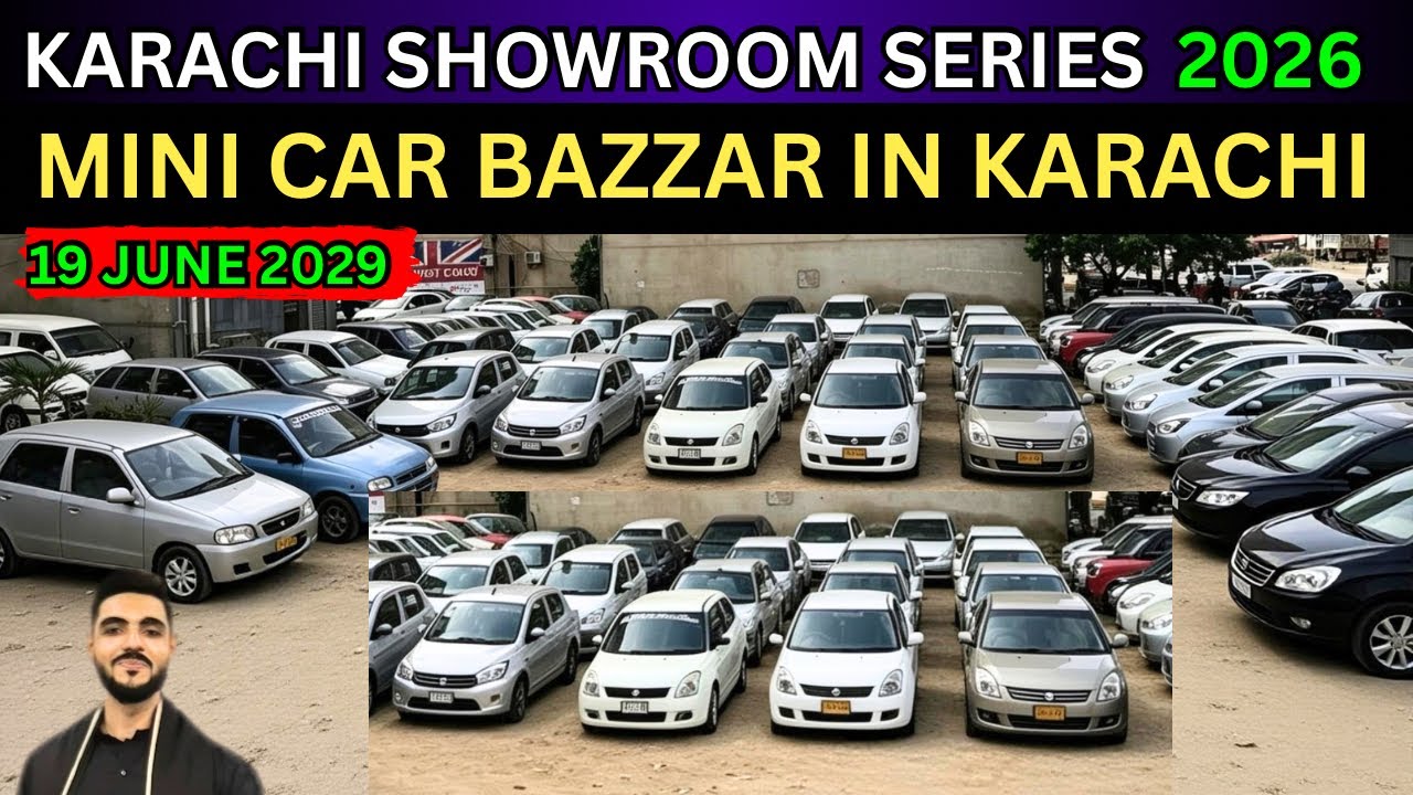 KARACHI SHOWROOM SERIES | mini car bazzar in Karachi update 19 June 2026 #cars #sundaycarmarket 
