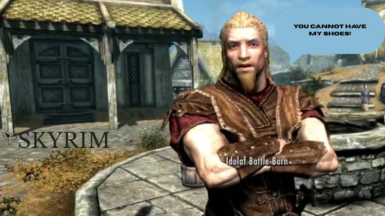 Skyrim But we are a thief who likes shoes